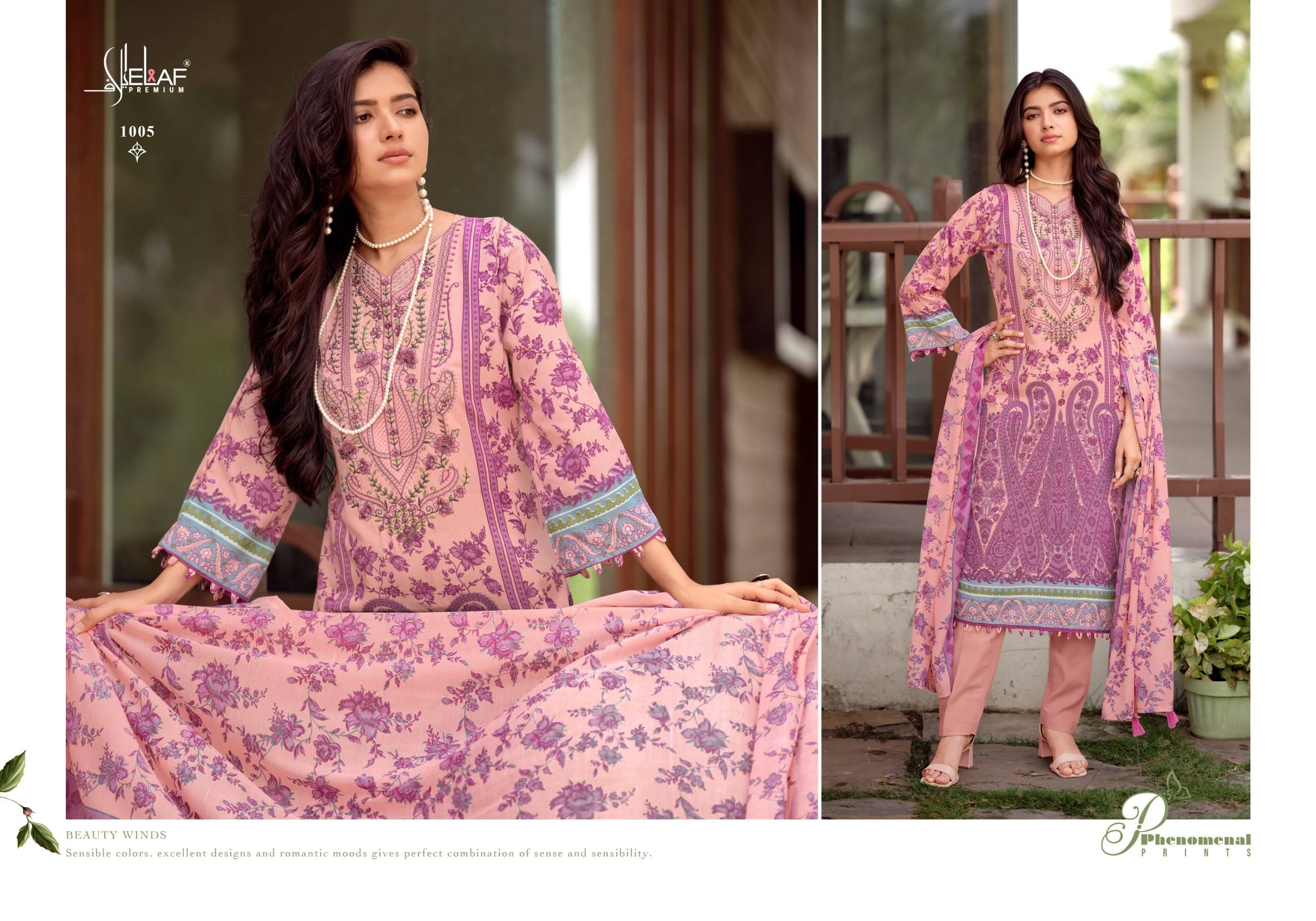 ELAF ASRAJOFA VOL.2 by  ELAF PREMIUM 1001 to 1008 series Indian Pakistani ethnic wear Premium soft Cotton At Wholesale Price